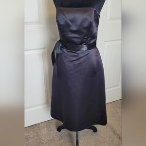 BILL Levkoff Classics Strapless Black Formal Evening Cocktail Dress, Size 10